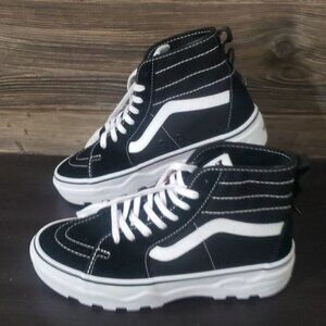 New‎ Vans Sk8 Hi Black Chunky High Top Platforms Sneakers Punk Festival Casual